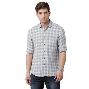 grey-checked-regular-fit-pure-linen-shirt-for-men