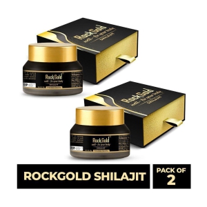 Rockgold Pure Shilajit/Shilajeet Resin With Gold & Silver For Men & Women 30gm (Pack of 2)
