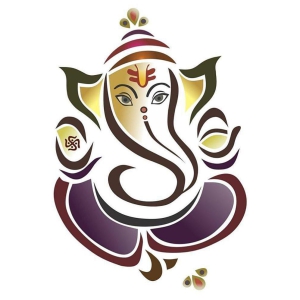 Print Mantras Ganesha Religious & Inspirational Sticker ( 90 x 60 cms )