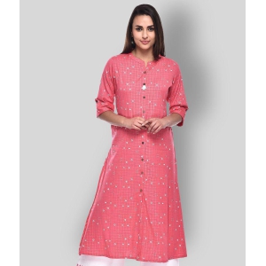 pistaa-pink-cotton-womens-front-slit-kurti-xxl