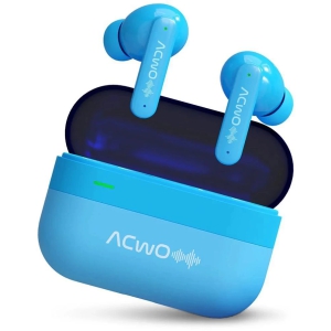 ACwO DwOTS 424 TWS Earbuds 50 HRS Playback,BasS Boom XDrivers,Sonic Shield Quad Mic ENC,NFS 50ms Low Latency,Hyper BoostCharging(Cerulean Blue)