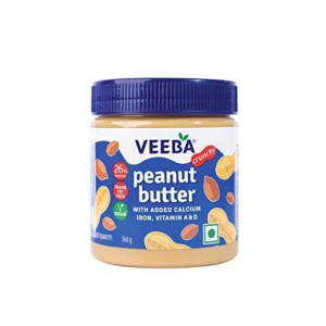 Veeba Crunchy Peanut Butter Calcium Iron Vitamin AD 340G