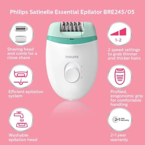 Epilator with Shaver BRE245-Epilator with Shaver BRE245