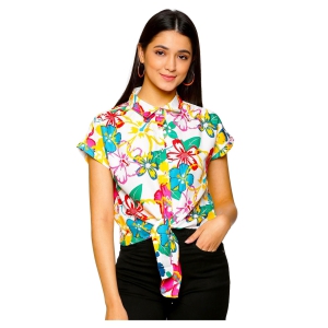 Tutti Frutti Front Knot Women Shirt-L