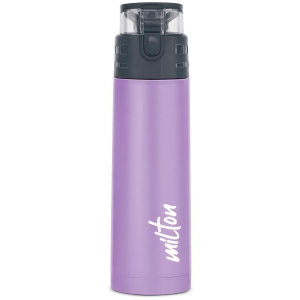 Milton Atlantis 400 Thermosteel Insulated Water Bottle, 350 ml, Purple | Hot and Cold | Leak Proof | Office Bottle | Sports | Home | Kitchen | Hiking | Treking | Travel | Easy To Carry | Rus