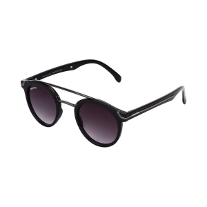 Creature - Black Round Sunglasses ( Pack of 1 ) - Medium