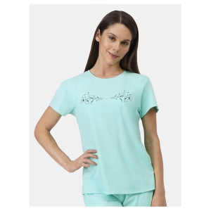 Amante Poly Cotton Night T-Shirt - Blue - L