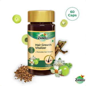 Zandu Ayurvedic Hair Growth Vitalizer Capsules (60 Caps)