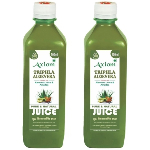 Axiom_Ayurveda Triphla Aloevera Juice 500 ml (Pack of 2) | 100% Natural WHO-GLP,GMP,ISO Certified Product