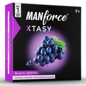 Manforce Xtasy Black Grapes 3 Condoms