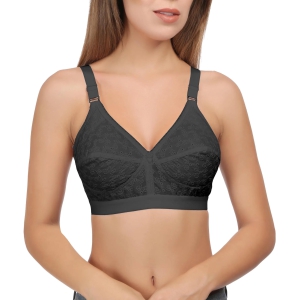 Eve's Beauty Women Full Coverage Bra-38D / Black / Cotton rich