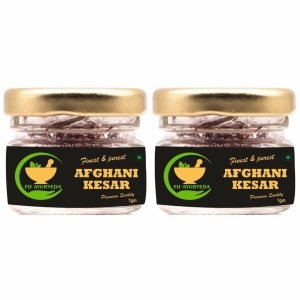 FIJ AYURVEDA Natural & Finest A++ Grade Afghani Kesar Thread Saffron/ Keshar/ Zafran /Jafran for Pregnant Women ? 2GM (Combo Pack)