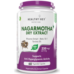 HEALTHYHEY NUTRITION Nagarmotha Dry Extract, 10:1, 60 Veg Capsule 250 mg