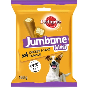 Pedigree Jumbone Mini Adult Dog Treat - Chicken & Lamb Flovour 160 Gms