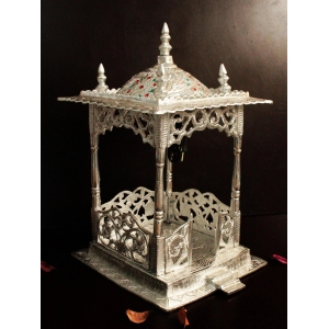 Elegant Metal Mandir: A Spiritual Oasis for Your Home