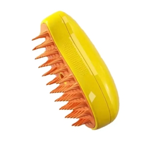 Steam Dog Brush Cats Hair Brush Hair Removal Comb Electric Spray Dogs-Yellow