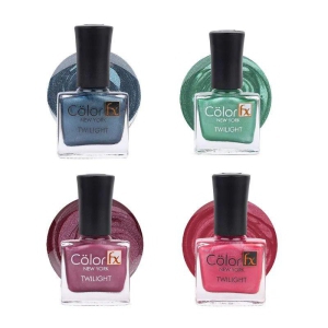 Color Fx New York Premium Non UV Gel Nail Polish, French Couture Collection Pack of 4, 157_158_159_160