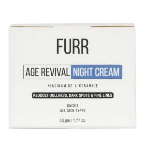 furr-age-revival-night-cream-reduces-dark-spots-dullness-wrinkles-fine-lines-niacinamide-ceramide-cream-reduce-sign-of-premature-ageing-hydrate-revitalize-skin-50-gram