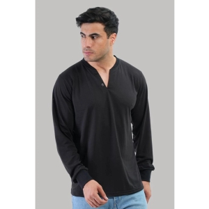 Forbro Cotton Regular Fit Solid Full Sleeves Mens T-Shirt - Black ( Pack of 1 ) - None