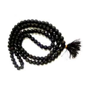 Jwala Mukhi - Mala - Jwalamukhi - Black - Volcano Lava Stone - 108 Beads Natural