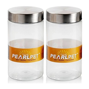 PearlPet 1700ml-2pcs Plastic Transparent Multi-Purpose Container ( Set of 2 ) - Transparent