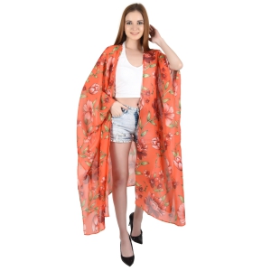 Chic Floral Print Kimono for Women-XXL - XXXL