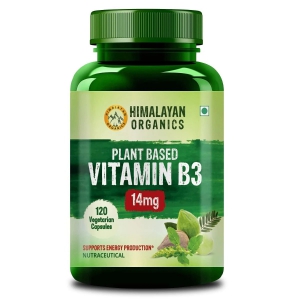 Himalayan Organics Plant-Based Vitamin B3  Supports Healthy Skin and Heart 120 Capsules-Himalayan Organics Plant-Based Vitamin B3 | Supports Healthy Skin and Heart 120 Capsules