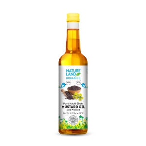 Natureland Organics Mustard Oil, 1 L Each - Pack of 2