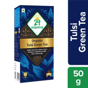 24 mantra TULSI GREEN TEA 50 GMS