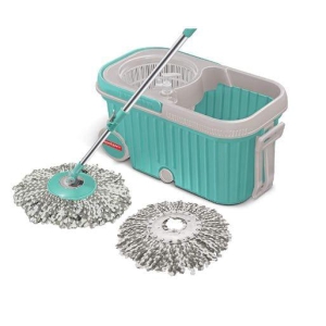 spotzero-by-milton-classic-360-degree-cleaning-spin-mop-with-easy-wheels-2-refill-and-bucket