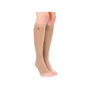 Tynor I 16 Compression Stocking Below Knee Open Toe Large 1 Nos