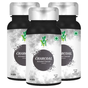 Charcoal Activated Veg. Capsules Pack of 3 - 60's