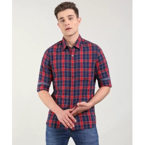 Men Slim Fit Checkered Casual Shirt