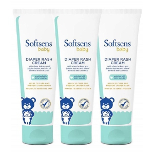 Softsens Baby Natural Diaper Rash Cream, 50 g (Pack of 3)