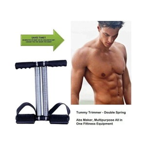 PROGIENCE- Tummy Trimmer Double Spring Ab Exerciser ONESIZE Sauna Belt - ONESIZE