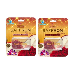 Vedapure Natural and Finest A++ Grade 1 Gram Afghani Kesar / Saffron Threads (Pack of 2)