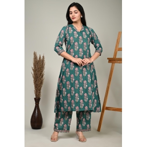 Cotton Kurta With Palazzo Set-XXL