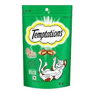 Temptations Seafood Medley Flavor Cat Treats 85 gms