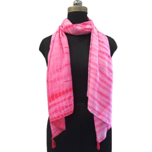 Pink Printed Modal Scarves