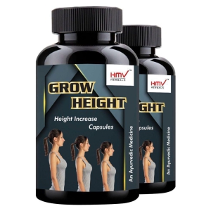 HMV Herbals Grow Height Herbal Height Growth Capsule 60 no.s Pack Of 2