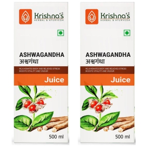 Krishna's Herbal & Ayurveda Ashwagandha Juice 500ml ( Pack of 2 )