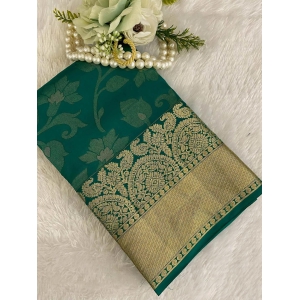 Rama green Saree Zariwork  Silk Saree