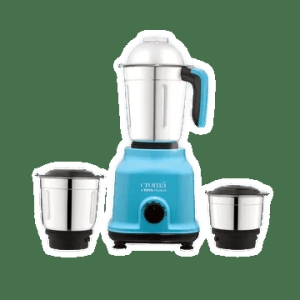 Croma 500 Watt 3 Jars Mixer Grinder (19000 RPM, Shock Proof Body, Blue)