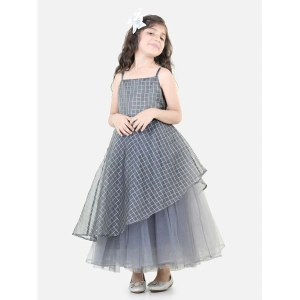 Toy Balloon Kids Grey Net Girls Fit And Flare Dress ( Pack of 1 ) - None