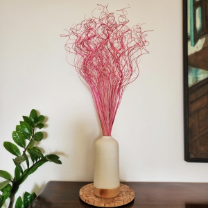 artistic-curly-dries-bunch-fuschia-pink