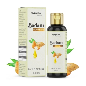 myUpchar Ayurveda Rogan Badam (Almond) Oil -100 ml | 100% Pure oil for Glowing Skin & Hair Growth