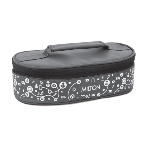 Milton Lifestyle Lunch Stainless Steel Lunch Box, 2 Containers, Grey