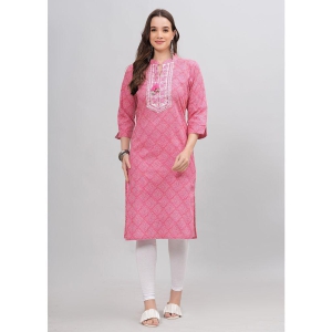 jc4u-cotton-embroidered-straight-womens-kurti-pink-pack-of-1-none