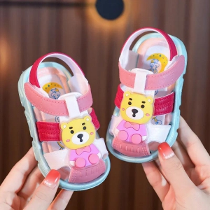 Gentle Bear Baby Sandles-Pink / 9-12 Months