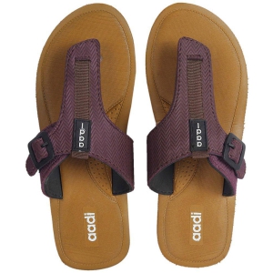 Aadi - Purple Womens Leather Slipper - None